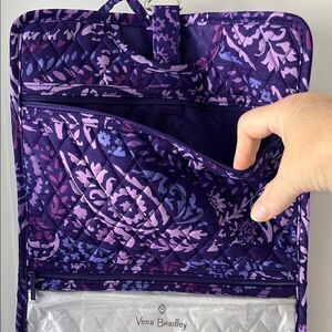 Vera Bradley RARE Paisley Amethyst Travel Bathroom Organizer Jewelry PRICE FIRM